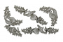 Набор чипбордов Морские ракушки 15х15 см #386