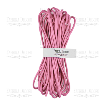 Elastic round cord, color Pink