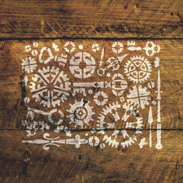Stencil for crafts 15x20cm "Steampunk" #188 - 2