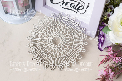  Набор чипбордов "Ажурная салфетка 9" color_Milk - 2