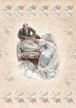 Decoupage card #0046, 21x30cm, Fabrika Decoru