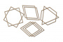 Spanplatten-Set "Rahmen - Geometrie 3" #379