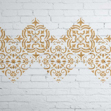 Stencil for crafts 15x20cm "Ornament border 1" #324 - 2 Stencil for crafts 15x20cm "Ornament border 1" #324 - 2