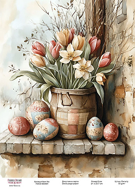 декупажная карта «весенние цветы-03» #000891, 21см x 29,7см фабрика декору