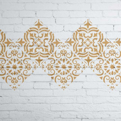 трафарет многоразовый 15x20см орнамент бордюр 1 #324 фабрика декору - 2 трафарет многоразовый 15x20см орнамент бордюр 1 #324 фабрика декору - 2