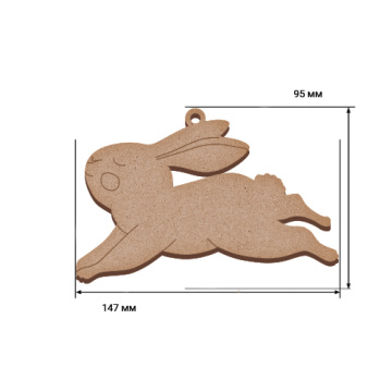 Blank for decoration, Bunny runs, #511 - 2