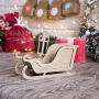 Blank for decoration Sleigh, type 5, creative DIY kit #102 - 0