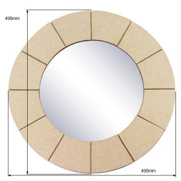 заготовка для декорирования "зеркало 1" #237 фабрика декору - 2