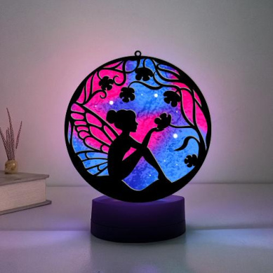 набор арт витраж "лесная фея",  для витражной живописи по номерам - 2