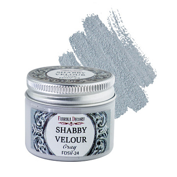 Shabby velour paint Gray