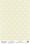 Деко веллум (лист кальки с рисунком) Дамаск Оливковый, А3 (29,7см х 42см)