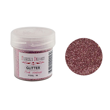 Glitter, Farbe Rosa Vintage, 20 ml