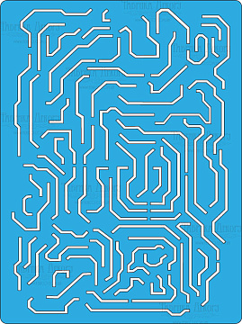 Stencil for crafts 15x20cm "Wiring diagram" #118