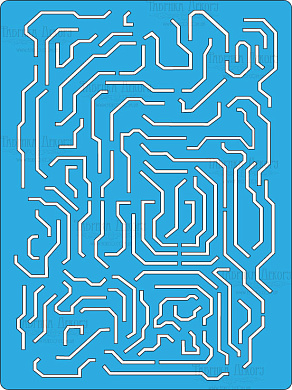 трафарет многоразовый 15x20см электросхема #118 фабрика декору