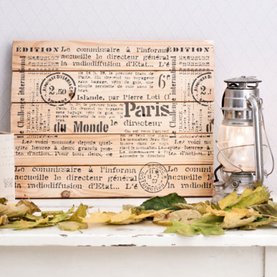 трафарет многоразовый xl (30х30см), париж #053 фабрика декору - 2