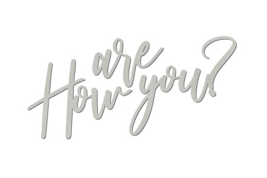 чипборд how are you? 10х20 см #415  - 2