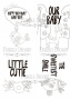 Набор открыток для раскрашивания маркерами Scandi Baby Boy EN 8 шт 10х15 см