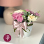 Floristic interior composition "Elegy of Roses", 200 x 200 x 180 mm  - 1