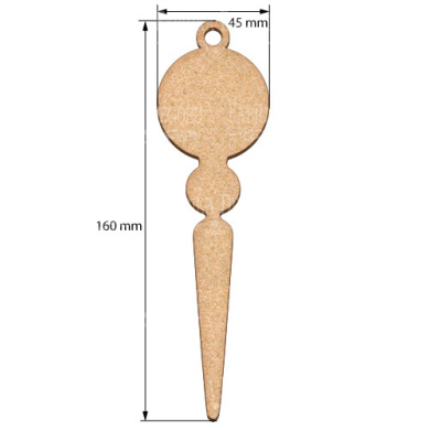 Blank for decoration New year tree toy 32, #463 - 2