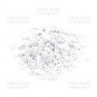 Sequins Stars, white, #110 - 0