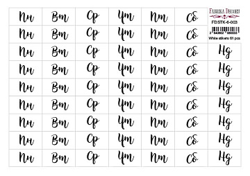 Set of stickers for journaling and planners #6-003