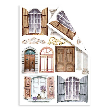 набор двусторонних картинок для вырезания vintage 15х20см - 2