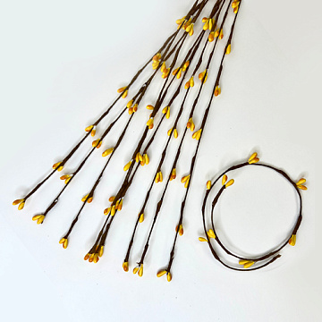 Willow sprig Yellow orange 1pcs