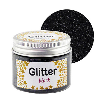 Glitter, color Black, 50 ml