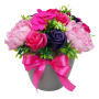 Цветочная композиция «Розовое вдохновение», 250 x 250 x 260 мм