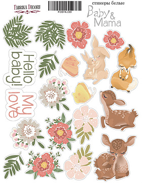 Kit of stickers #039, "Baby&Mama"