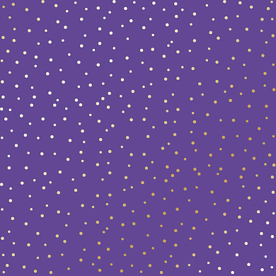 лист односторонней бумаги с фольгированием, дизайн golden drops, color lavender, 30,5см х 30,5 см