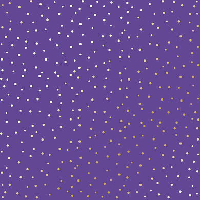 лист односторонней бумаги с фольгированием, дизайн golden drops, color lavender, 30,5см х 30,5 см