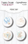 Set mit 4 Flair-Knöpfen zum Scrapbooking Dreamy Baby Boy #367