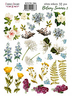 Set of stickers 32pcs Botany summer #286