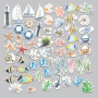 Set of die cuts Memories of the sea, 59 pcs - 1