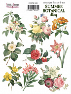 набор наклеек (стикеров) 9 шт summer botanical diary  #189