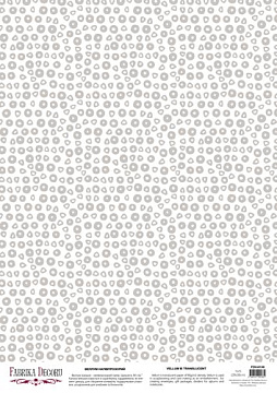 Deco vellum colored sheet Boho circles gray, A3 (11,7" х 16,5")