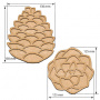  Art board Pine cones set - 0