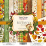 Doppelseitiges Scrapbooking-Papier-Set Botanik Herbst, 20 cm x 20 cm, 10 Blätter