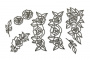 Набор чипбордов Ажурные розы 10х15 см #551