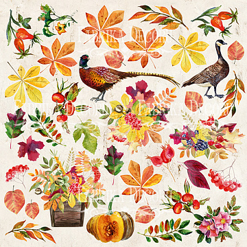 Arkusz z obrazkami do dekorowania "Botany Autumn"