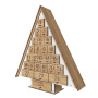 Advent calendar Christmas tree for 25 days with cut out numbers, DIY - 6