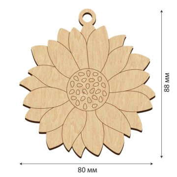 Figurine for painting and decorating #545 "Sunflower" - 2