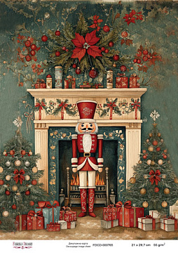 Decoupage card «Christmas Tale» #000765, 21cm x 29,7cm