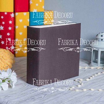Blank album with a soft fabric cover Coffee 20cm х 20cm