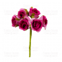 Rose flowers, color Full-bodied pink, 6pcs