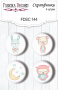 Set mit 4 Flair-Buttons zum Scrapbooking "Sweet Baby Girl 1" #144