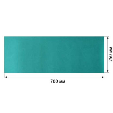 отрез кожзама bright blue, размер 70см х 25см  - 2