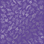 Einseitig bedrucktes Blatt Papier mit Silberfolie, Muster Silver Branches, Farbe Lavendel 12"x12"