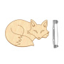 Brooch blank for coloring #104 “Cunning fox”